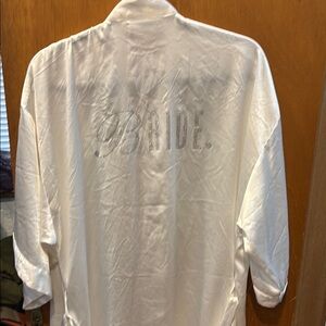 Victoria's Secret White Robe with Embroidery